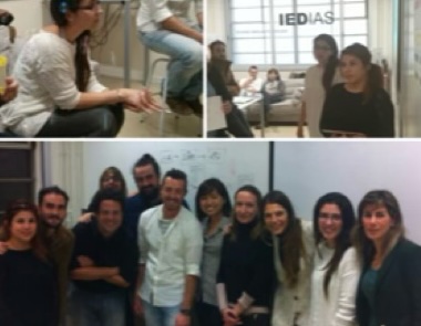 Christopher Grant mentoring Design Management Masters students' final project at Istituto Europeo di Design